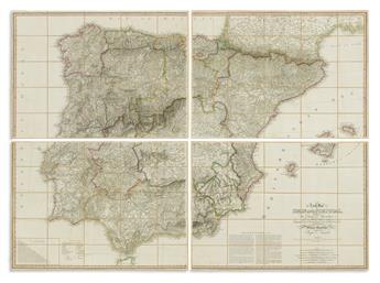 NANTIAT, JASPER. A New Map of Spain and Portugal,